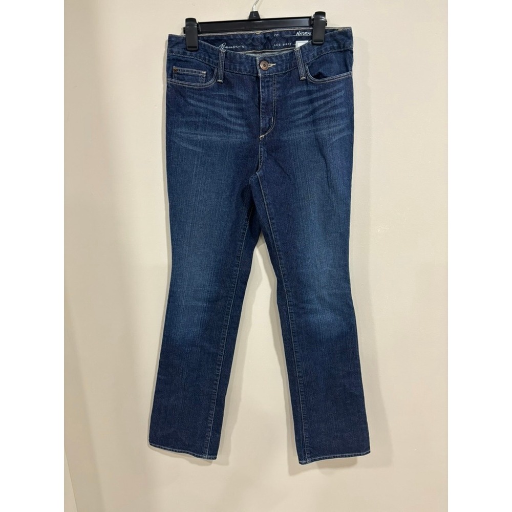 Eddie Bauer Barely Boot Cut Jeans Medium Wash Stretch Denim 8L Long